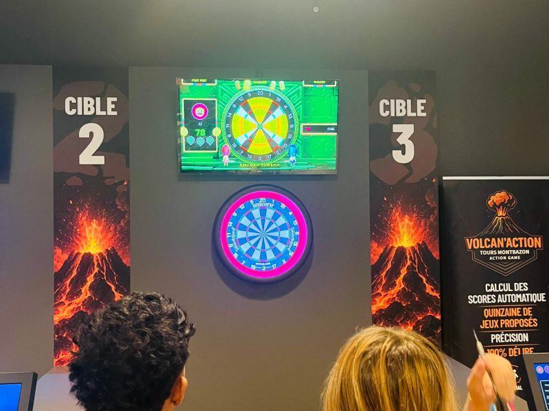flechettes interactives volcan action